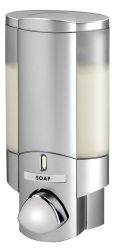Picture of SINGLE AVIVA 325ML SOAP DISPENSER  (SATIN SILVER)